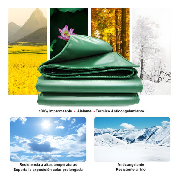 Lona Toldo Grueso Reforzado Ultra Resistente 4m X 3m - Imagen 3