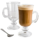 Jarra Taza De Café Capuchino Submarino Vidrio X6 130ml