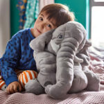 Peluche De Elefante Dormilón Almohada De Bebe Hipoalergénica