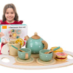 Juego De Té En Madera Infantil Juguete Didáctico Niñas