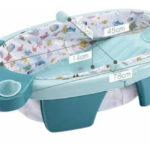 Bañito De Bebé Bañera Plegable Portátil Con Cojín Inflable
