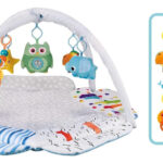 Gimnasio Bebe Con Barras Gris Alfombra Didactica Acolchonada