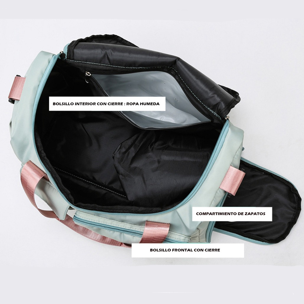 D_653399-MLU74196625542_012024-F.jpg Bolso Deportivo Dama Viaje Impermeable Yoga Universal - Imagen 3