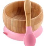 Plato Bowls Con Cuchara De Bamboo Y Silicona
