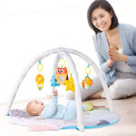 Gimnasio De Bebe Conejitos Alfombra Didáctica Entrenadora