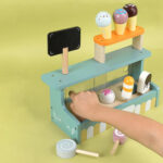 Juego De Heladería Tienda De Helados Y Exhibidor Para Niños