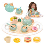 Juego De Té En Madera Infantil Juguete Didáctico Niñas