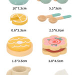 Juego De Té En Madera Infantil Juguete Didáctico Niñas