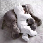 Peluche De Elefante Dormilón Almohada De Bebe Hipoalergénica