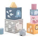 Cubos Encastrables Cubos Apilables Juego Didactico Madera