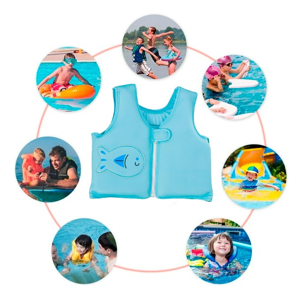 D_705804-MLU73737231803_122023-F.jpg Chaleco Flotador Salvavidas Niño 18kg Cierre Seguro! Varon - Imagen 9