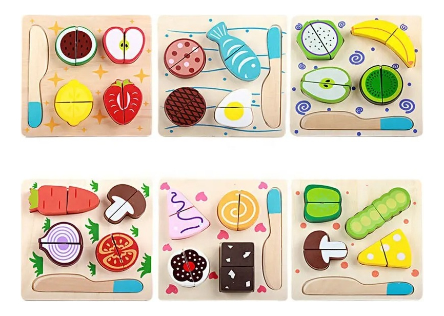 D_705810-MLU71790683589_092023-F.jpg Bandeja De Corte Juguete De Simulación Aprende A Cortar - Imagen 2