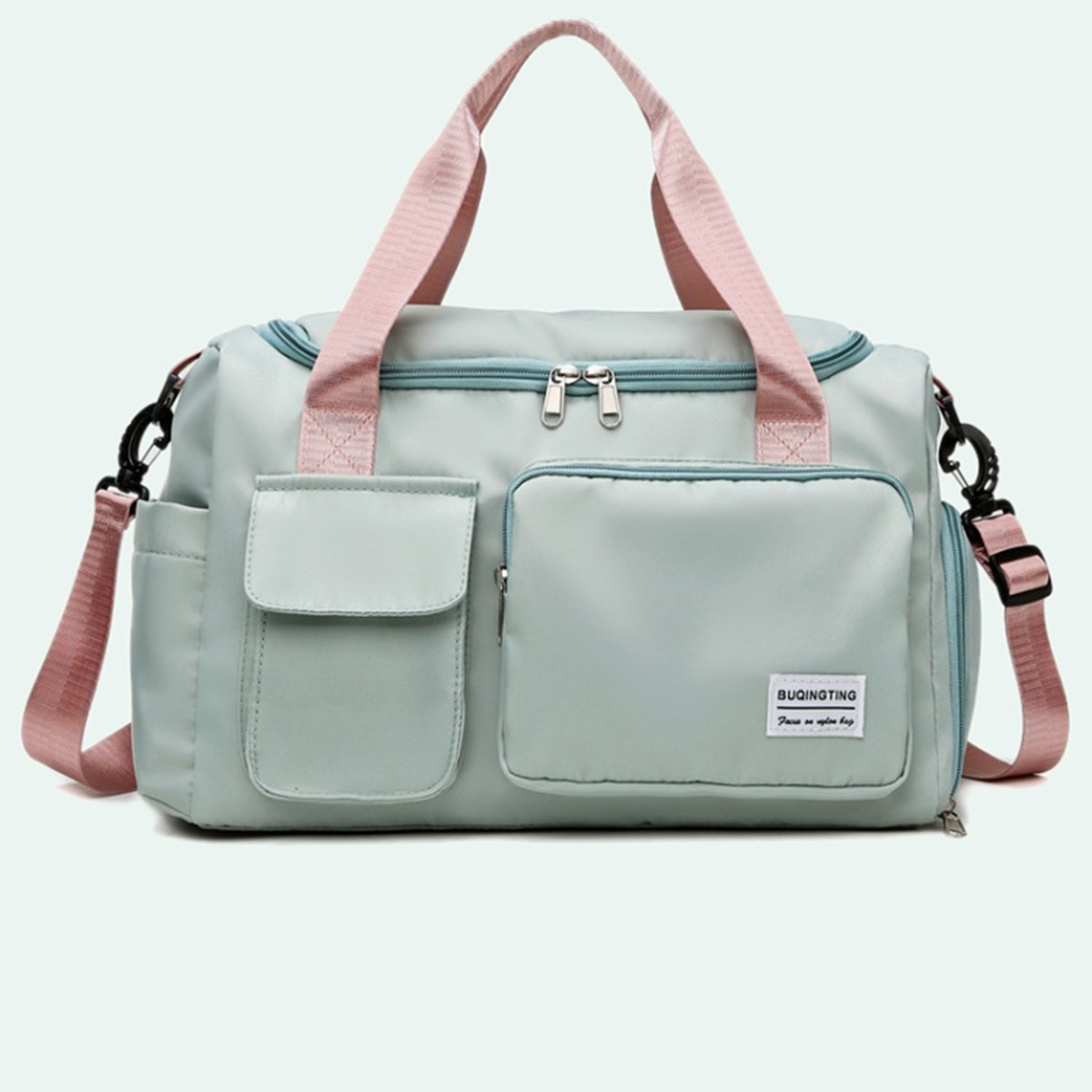 D_707430-MLU74196410228_012024-F.jpg Bolso Deportivo Dama Viaje Impermeable Yoga Universal - Imagen 9