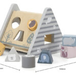 Juego Didactico Triangulo De Encastre Bloques De Madera Bebe