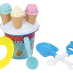 Balde De Playa Helados Para Niños Plástico Con Accesorios