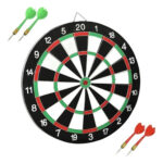 Juego De Dardos Tiro Al Blanco Tablero De Madera Reversible