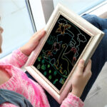 Libro Block Papel Esgrafiado Scratch Para Colorear Niños