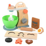 Batidora De Madera Con Accesorios Y Palote Juguete Didactico
