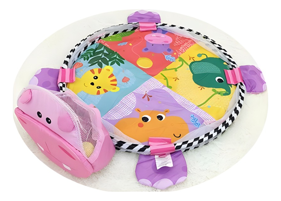 D_778560-MLU73262313683_122023-F.jpg Gimnasio Pelotero Alfombra Didactica Corral Bebe 30 Pelotas - Imagen 6