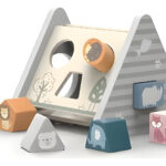 Juego Didactico Triangulo De Encastre Bloques De Madera Bebe