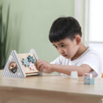 Juego Didactico Triangulo De Encastre Bloques De Madera Bebe