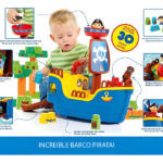 Barco Pirata Juguete Didactico Para Niños Con Bloques
