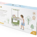 Carrito De Helados De Arrastre De Madera Juguete Para Niños