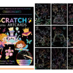 Libro Block Papel Esgrafiado Scratch Para Colorear Niños