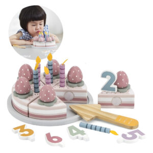 Torta De Cumpleaños De Madera Para Niños Juguete De Corte