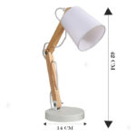 Lámpara Articulada De Madera Portatil Regulable Arquitecto