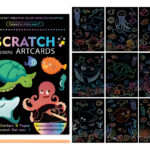 Libro Block Papel Esgrafiado Scratch Para Colorear Niños