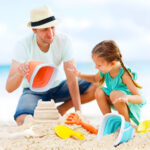 Balde De Playa Plegable De Silicona Resistente Para Niños