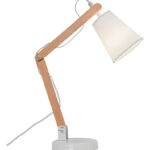 Lámpara Articulada De Madera Portatil Regulable Arquitecto