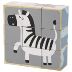 Juego Didáctico Puzzle De Madera Cubos Bloques Rompecabezas