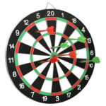 Juego De Dardos Tiro Al Blanco Tablero De Madera Reversible