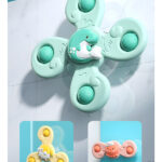 Set 3 Spinner Giratorios Con Ventosa Didactico Bebe