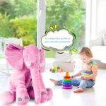 Peluche De Elefante Dormilón Almohada De Bebe Hipoalergénica