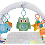 Gimnasio Bebe Con Barras Gris Alfombra Didactica Acolchonada