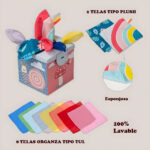 Caja Mágica De Trapitos Juguete Didáctico Estimulación Bebe