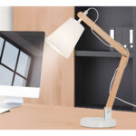 Lámpara Articulada De Madera Portatil Regulable Arquitecto