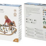 Pista De Tren Y Autos Madera Juguete Gigante Super Completa