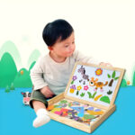 Juego Madera Pizarra Pizarron Imantada Puzzle Con Animales