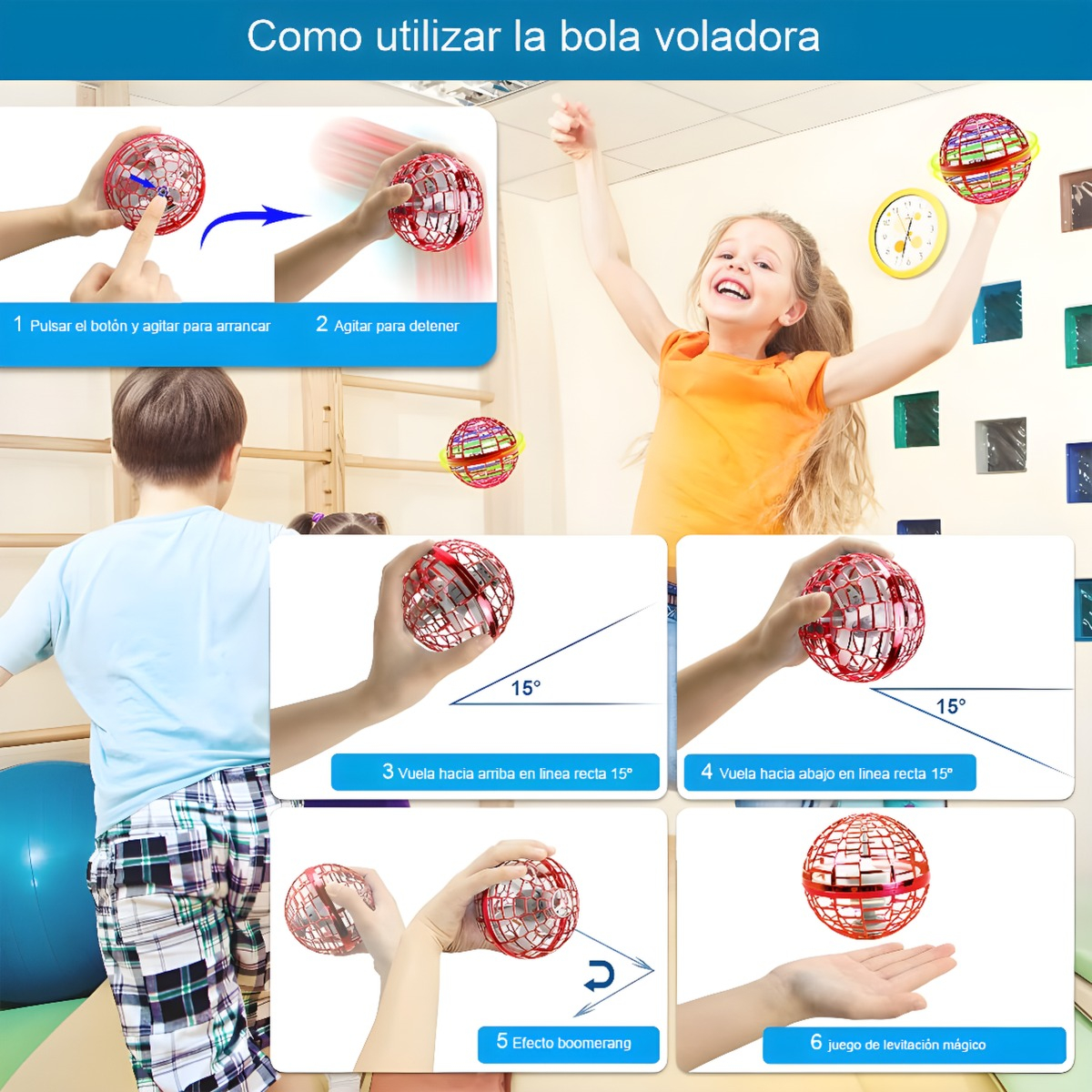 D_942780-MLU72817873731_112023-F.jpg Bola Spinner Magica Volador Drone Boomerang Flynova Control - Imagen 5