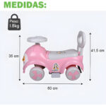 Buggy Bebe Niño Infantil Con Respaldo Seguridad Y Posa Pie