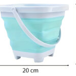 Balde De Playa Plegable De Silicona Resistente Para Niños