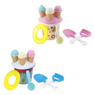 Balde De Playa Helados Para Niños Plástico Con Accesorios