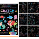 Libro Block Papel Esgrafiado Scratch Para Colorear Niños