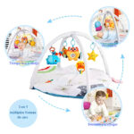 Gimnasio De Bebe Conejitos Alfombra Didáctica Entrenadora