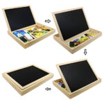 Juego Madera Pizarra Pizarron Imantada Puzzle Con Animales