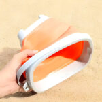 Balde De Playa Plegable De Silicona Resistente Para Niños